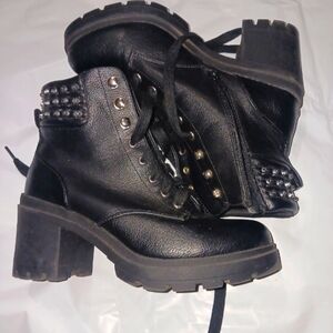 Women's No Boundaries Studded Moto Boots